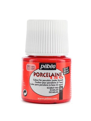Pebeo Porcelaine 150 China Paint Scarlet Red 45 Ml [Pack Of 3] (3PK-024-006)