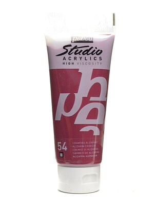 Pebeo Studio Acrylic Paint Alisarin Crimson 100 Ml [Pack Of 3] (3PK-831-054)