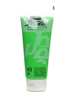 Pebeo Studio Acrylic Paint Cadmium Green Hue 100 Ml [Pack Of 3] (3PK-831-043)
