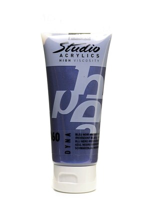 Pebeo Studio Acrylic Paint Iridescent Blue/Black 100 Ml [Pack Of 3] (3PK-832-360)
