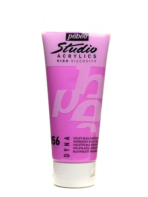 Pebeo Studio Acrylic Paint Iridescent Violet Blue 100 Ml [Pack Of 3] (3PK-832-356)