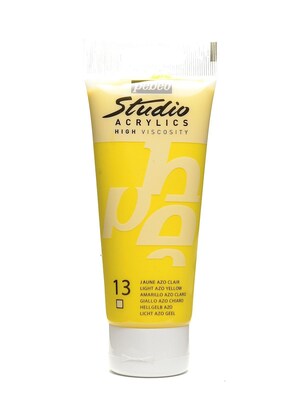 Pebeo Studio Acrylic Paint Light Azo Yellow 100 Ml [Pack Of 3] (3PK-831-013)