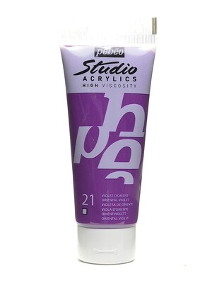 Pebeo Studio Acrylic Paint Oriental Violet 100 Ml [Pack Of 3] (3PK-831-021)