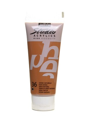 Pebeo Studio Acrylic Paint Raw Sienna 100 Ml [Pack Of 3] (3PK-831-036)