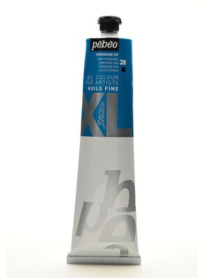 Pebeo Studio Xl Oil Paint Vivid Turquoise 200 Ml [Pack Of 2] (2PK-200038)