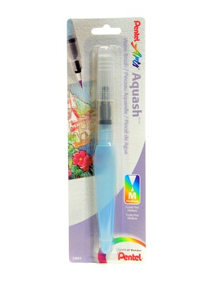 Pentel Aquash Water Brush Medium Fine Point, Empty [Pack Of 2] (2PK-FRHMBP)
