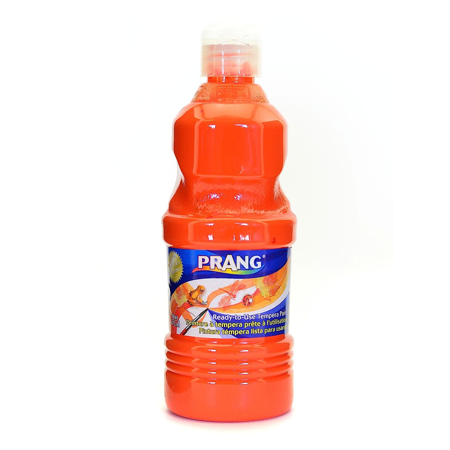 Prang Ready To Use Tempera Paint Orange 16 Oz.  [Pack Of 4] (4PK-21602)