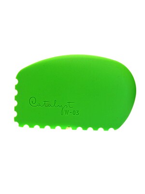 Princeton Catalyst Silicone Tools Wedge No. 3 Green [Pack Of 2] (PK2-W-03)