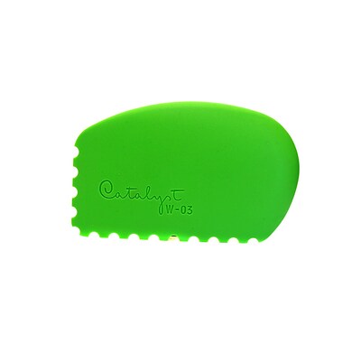 Princeton Catalyst Silicone Tools Wedge No. 3 Green [Pack Of 2] (PK2-W-03)