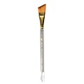Princeton Series 4050 Synthetic Sable Watercolor Brushes 3/4 In. Short Handle Angular Wash (4050AW-075)