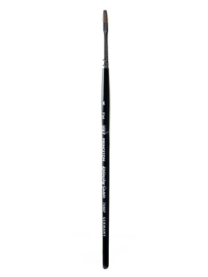Princeton Series 7050 Short Handled Kolinsky Sable Brushes Size 4 Flat (7050F-4)