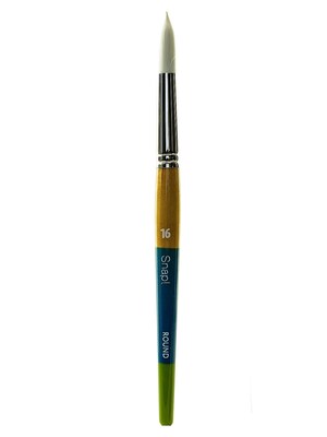 Princeton Snap! Brushes 16 White Taklon Round (9850R-16)