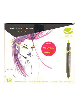 Prismacolor Brush-Tip Marker Sets Set Of 12 Primary  And  Secondary Brush-Tip (1773297)