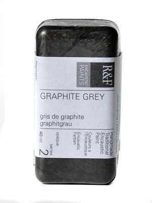 R  And  F Handmade Paints Encaustic Paint Graphite Grey 40 Ml [Pack Of 2] (2PK-1026)
