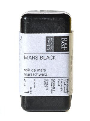 R  And  F Handmade Paints Encaustic Paint Mars Black 40 Ml [Pack Of 2] (2PK-101B)