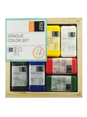 R  And  F Handmade Paints Encaustic Sets Opaque (1960)