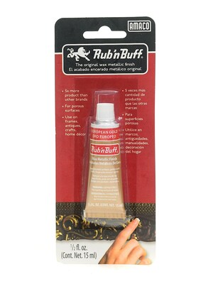 Rub N Buff The Original Wax Metallic Finish European Gold [Pack Of 3] (3PK-76379X)