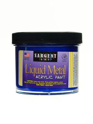 Sargent Art Liquid Metals Acrylic Paint Blue [Pack Of 3] (3PK-22-1250)