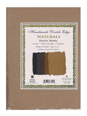 Shizen Design Pastel Paper Packs Naturals 8 1/2 In. X 11 In. Pack Of 25 (SA 820)