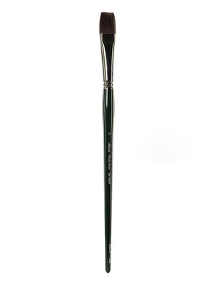 Silver Brush Ruby Satin Series Synthetic Brushes Long Handle 12 Bright 2502 (2502-12)