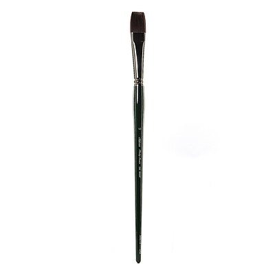 Silver Brush Ruby Satin Series Synthetic Brushes Long Handle 12 Bright 2502 (2502-12)