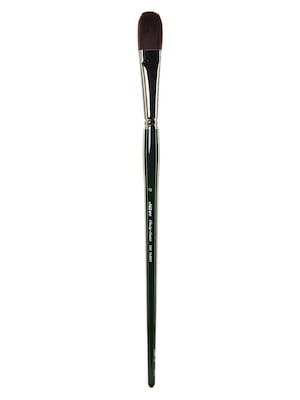 Silver Brush Ruby Satin Series Synthetic Brushes Long Handle 12 Filbert 2503 (2503-12)