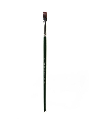 Silver Brush Ruby Satin Series Synthetic Brushes Long Handle 6 Bright 2502 (2502-6)