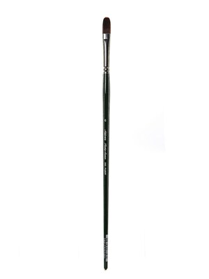 Silver Brush Ruby Satin Series Synthetic Brushes Long Handle 6 Filbert 2503 (2503-6)