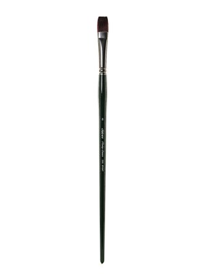 Silver Brush Ruby Satin Series Synthetic Brushes Long Handle 8 Bright 2502 (2502-8)