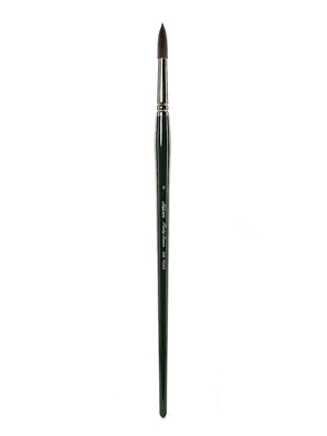 Silver Brush Ruby Satin Series Synthetic Brushes Long Handle 8 Round 2500 (2500-8)