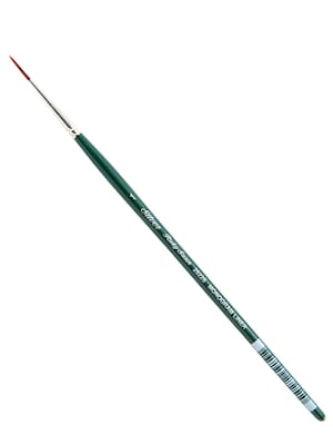 Silver Brush Ruby Satin Series Synthetic Brushes Short Handle 1 Liner 2522S (2522S-1)