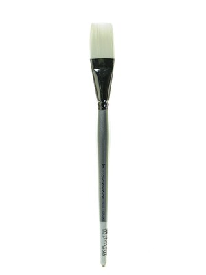 Silver Brush Silverwhite Series Synthetic Brushes Short Handle 1 In. Stroke (1511S-1)
