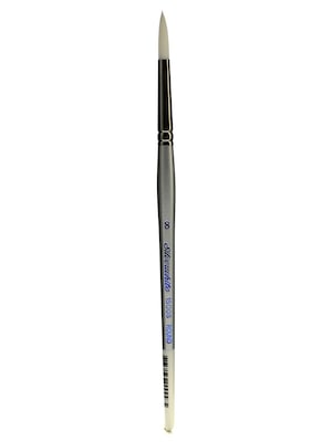 Silver Brush Silverwhite Series Synthetic Brushes Short Handle 8 Round (1500S-8)