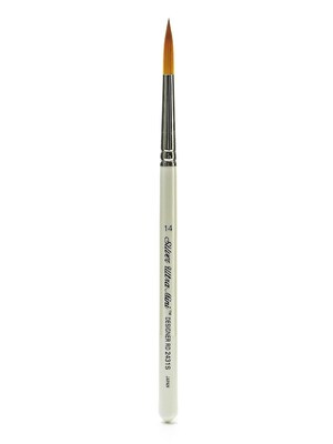 Silver Brush Ultra Mini Series Golden Taklon Brushes 14 Designer Round (2431S-14)