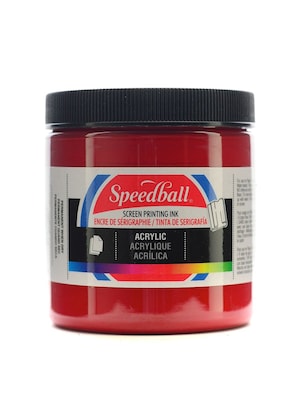 Speedball Acrylic Screen Printing Ink Dark Red 8 Oz. [Pack Of 2] (2PK-4627)