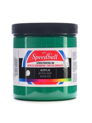 Speedball Acrylic Screen Printing Ink Emerald 8 Oz. [Pack Of 2] (2PK-4634)