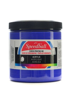 Speedball Acrylic Screen Printing Ink Ultra Blue 8 Oz. [Pack Of 2] (2PK-4631)