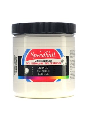 Speedball Acrylic Screen Printing Ink White 8 Oz. [Pack Of 2] (2PK-4620)