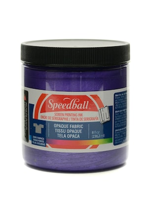 Speedball Opaque Fabric Screen Printing Inks Amethyst 8 Oz. [Pack Of 2] (2PK-4806)