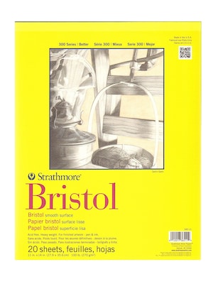 Strathmore 300 Series Bristol Smooth 11 In. X 14 In. [Pack Of 2] (2PK-342-11-1)