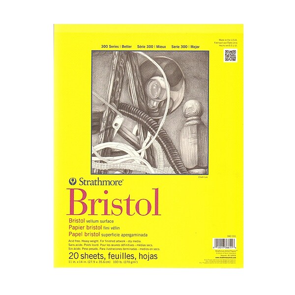 Strathmore 300 Series Bristol Vellum 11 In. X 14 In. (342-111-1)