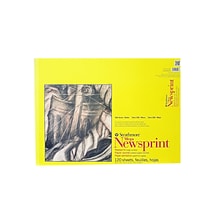Strathmore 300 Series Newsprint Paper Pads Rough 120 Sheets 18 In. X 24 In. [Pack Of 2] (2PK-307-418