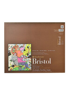 Strathmore 400 Series Bristol Pads 14 In. X 17 In. Vellum 15 Sheets (475-5-1)