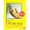 Strathmore 300 Series 9 x 12 Drawing Sketch Pad, 100 Sheets/Pad (54004)