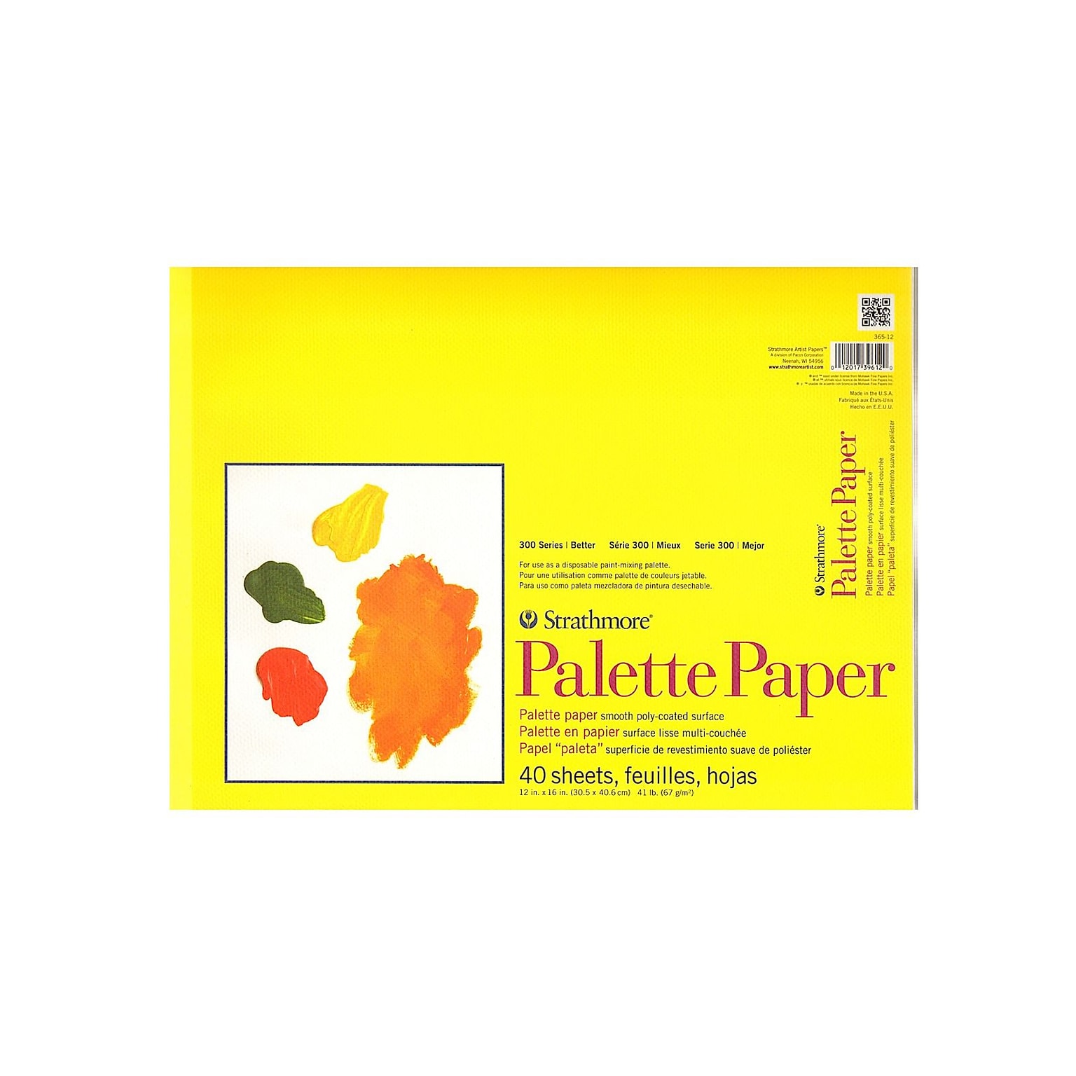 Strathmore Paper Palette Pad 12 In. X 16 In. [Pack Of 2] (2PK-365-12-1)