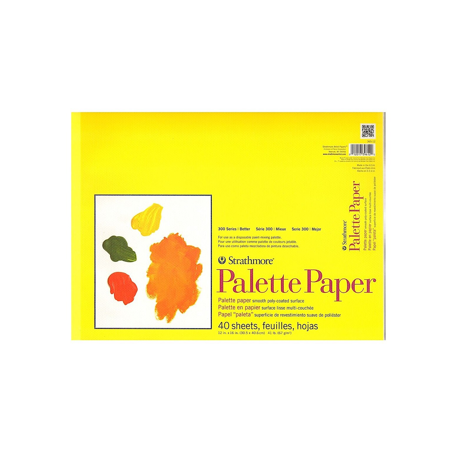 Strathmore Paper Palette Pad 12 In. X 16 In. [Pack Of 2] (2PK-365-12-1)