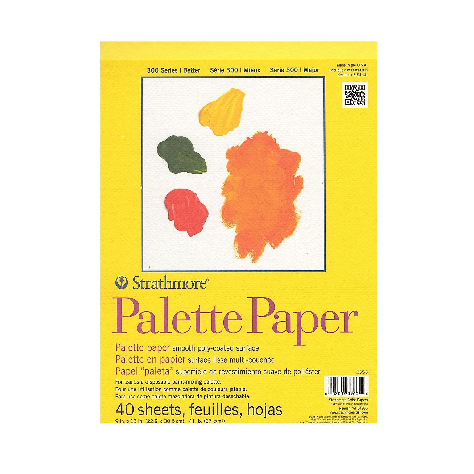 Strathmore Paper Palette Pad 9 In. X 12 In. [Pack Of 2] (2PK-365-9-1)