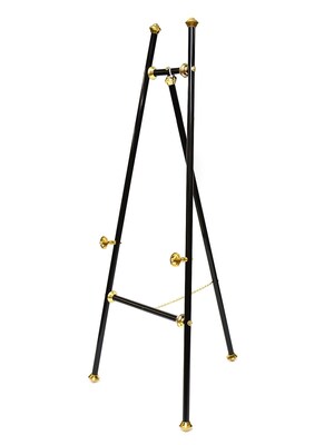 Testrite Visual Products, Inc. Black  And  Brass Display Easel Display Easel (650B)