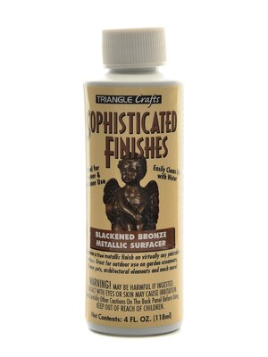 Triangle Coatings Sophisticated Finishes Metallic Surfacers Blackened Bronze Paint 4 Oz. [Pack Of 2]