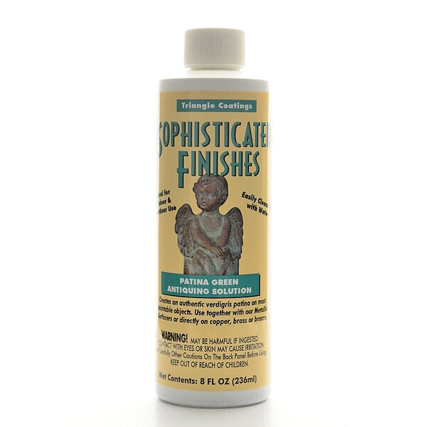 Triangle Coatings Sophisticated Finishes Patina Green Antiquing Solution 8 Oz. (PG6)